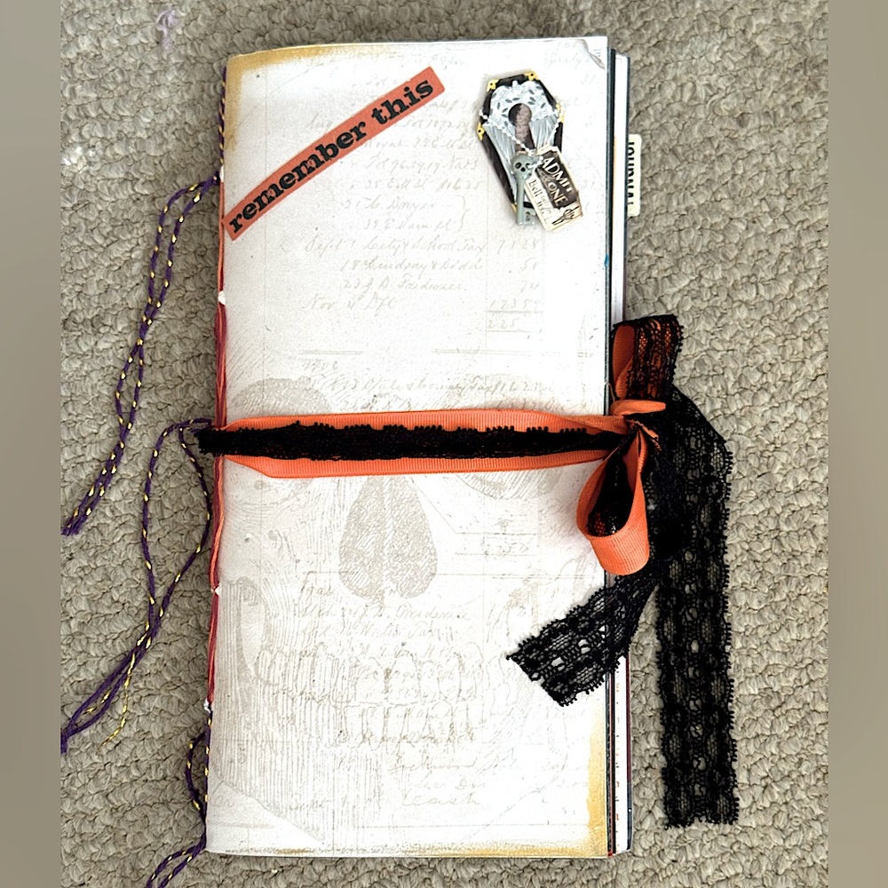 🎃 Artisan Halloween Ephemera Decorative Journal Vintage Accents One of a Kind